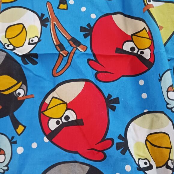 AUTH Angry Birds TWIN SHEET SET Flat & Fitted Royal Blue Vintage 2009 Dorm Kids - Picture 4 of 7